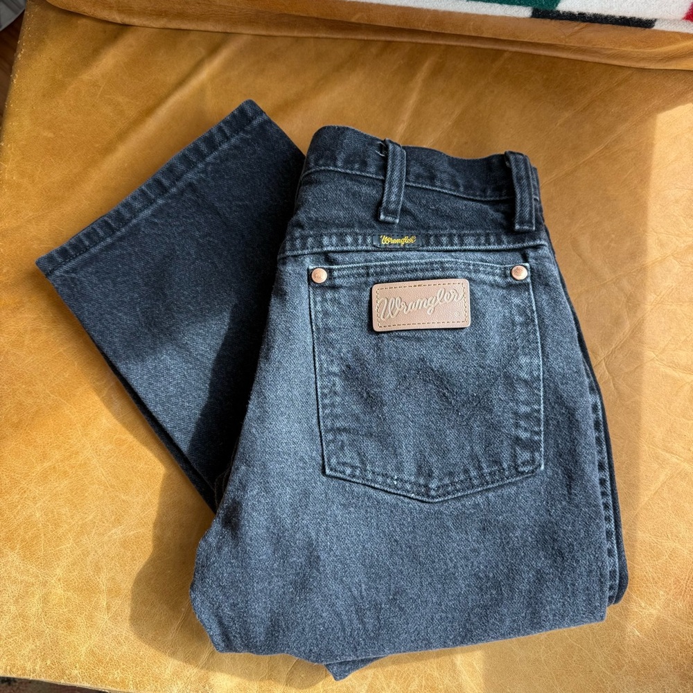 Vintage Wrangler Black Cowboy Cut Slim fit Jeans